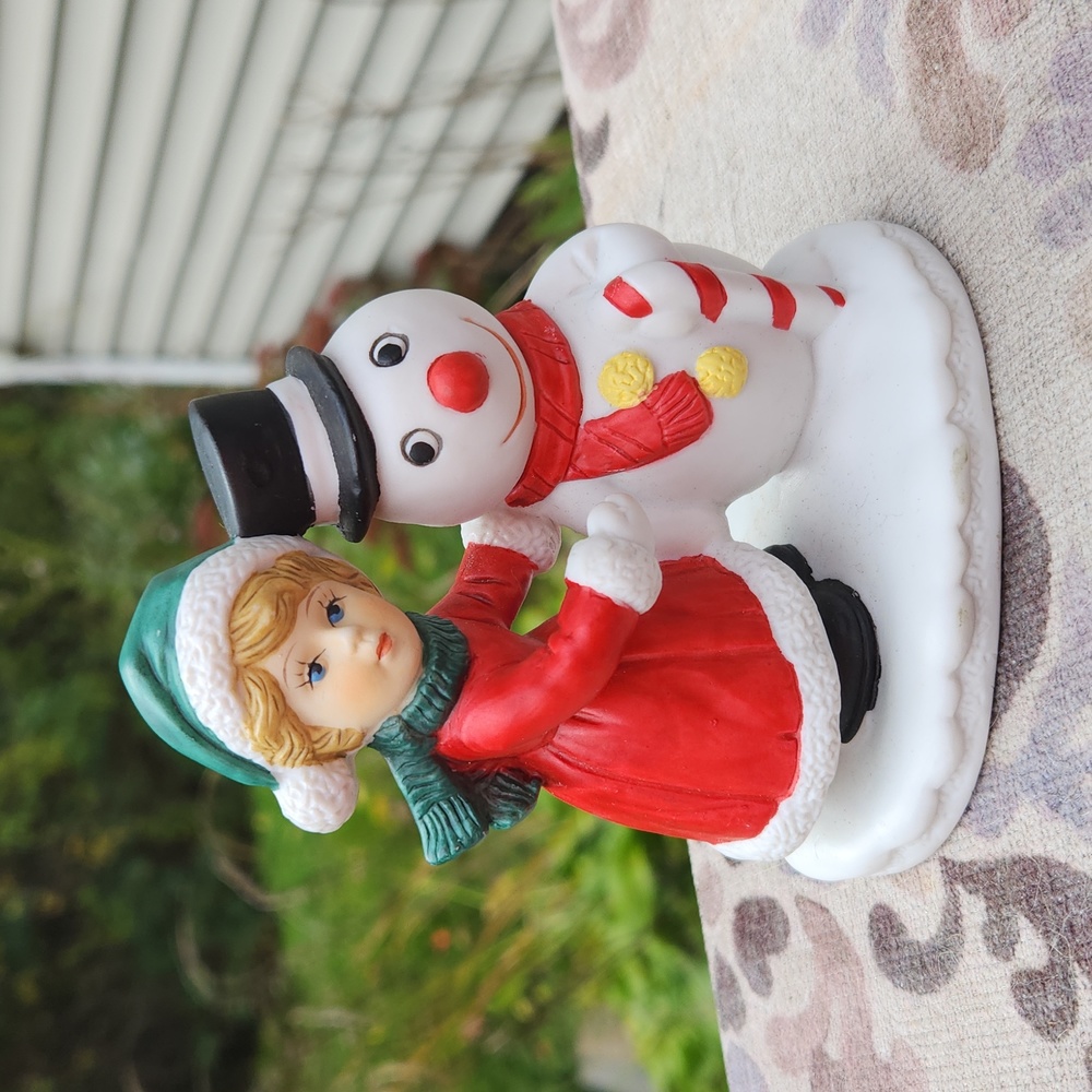 Vintage Brinn Porcelain Snowman figurine